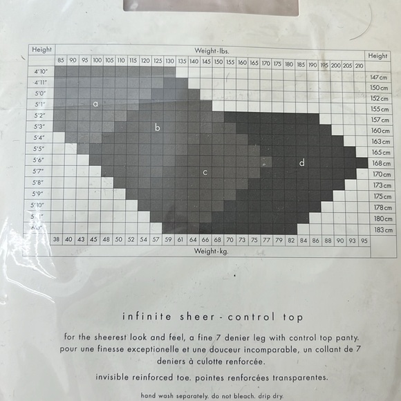 Calvin Klein 7 Denier Infinite Sheer Control Top Almost Black C - Picture 6 of 6